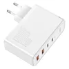 Baseus GaN2 Pro szybka ładowarka sieciowa 100W USB / USB Typ C Quick Charge 4+ Power Delivery biały (CCGAN2P-L02)